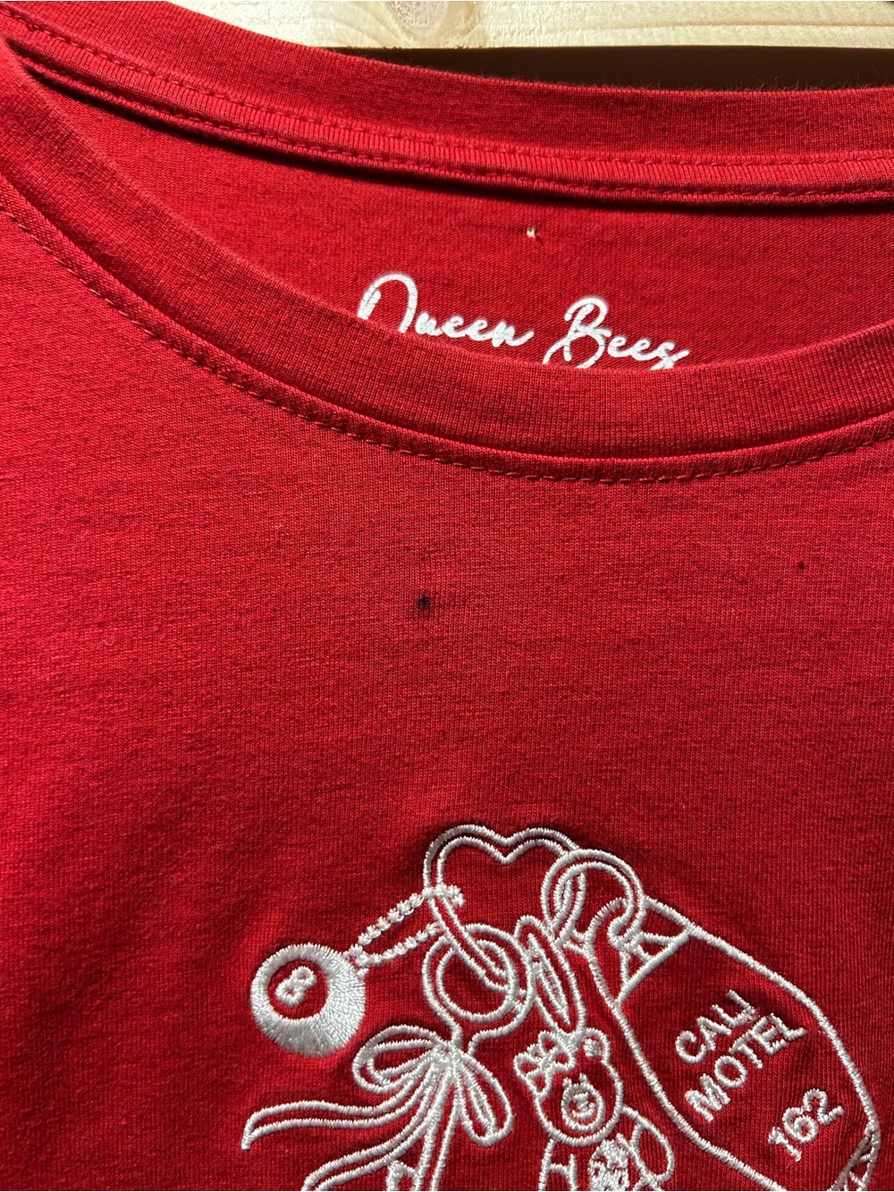 Nikki Bee Kids' Red Graphic Short Sleeve Tee - Picture 2 of 4